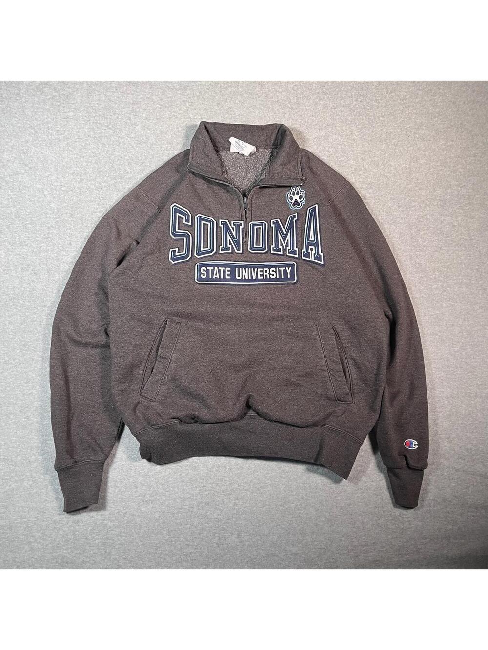Y2K Sonoma dark grey quarter zip